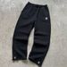 Men's & Women's Y2K Streetwear Pants - Loose Fit Small Logo Embroidery Casual Trousers (Black/Beige/Gray)_viptrois.com