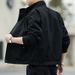 Men's Clothing Autumn New Spring And Autumn Men's Jacket Autumn Workwear Jacket Casual Stand Collar Top Men's Washed Jacket Coat_viptrois.com