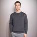 "Japanese-Inspired Relaxed Fit Crewneck Sweater – Wrinkle-Resistant Winter Knitwear For Men"_viptrois.com