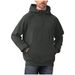 Men's Vintage Pullover Hoodie - Classic American Retro Zip-Up Fleece Sweatshirt With Drawstring Hood (8 Colors, S-XXXL)_viptrois.com