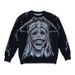Men's Clothing Autumn And Winter New Pullover Personality Street Jacquard Trend Knitted Sweater Dark Style Anime Round Neck Sweater_viptrois.com