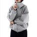 Heavyweight Double-Zip Fleece Hoodie – Oversized Streetwear Pullover With 3D Graphic (M-3XL, Ash Grey/Black)_viptrois.com