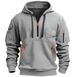 Cross-border Spring Autumn Hoodie With Zipper And Multiple Pockets Pullover Men's Sports Casual Jacket_viptrois.com