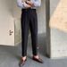 Men's Clothing Drape High Waist Straight Pants Autumn Casual Trendy Trousers_viptrois.com