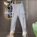 Men's Streetwear Cargo Pants - High-Street Oversized Workwear Trousers With Multi-Pockets & Drawstring Waist_viptrois.com
