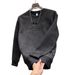 Men's Trendy Pullover Hoodie With Stamped Lettering & Gradient Print - Casual Long Sleeve Streetwear For Teens & Young Adults_viptrois.com