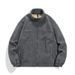 Unisex Heavyweight Fleece Jacket – -Inspired Zip-Up Pullover With Stand Collar (M-4XL, 3 Colors)_viptrois.com
