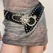 Women's Rhinestone Waist Cincher, Stretch Elastic Belt For Dresses & Coats_viptrois.com