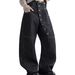 Curved Long Breasted Design Jeans Men's Autumn Popular High Street Loose Wide Leg Mopping Trousers Trend_viptrois.com