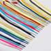 Shoelaces Wholesale Flat 0.8cm Coarse Pattern Thickened Mesh With Small White Shoes Solid Color Shoelaces_viptrois.com