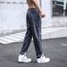 Men's clothing pants patchwork loose daily wear with straight leg outdoor pants_viptrois.com