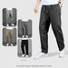 Men's Lightweight Cotton Casual Pants – Summer Breathable Straight-Leg Trousers With Drawstring Waist (Black, Gray, Khaki) – Sizes M To 6XL_viptrois.com