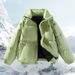 Men’s Quilted Stand Collar Jacket – Trendy Loose Fit | All-Season Lightweight Coat | Black/White/Grey/Green/Brown | Sizes M-8XL_viptrois.com
