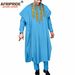Men's clothing African ethnic solid color cotton men's casual jacket + pants + coat_viptrois.com