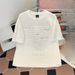 Men's Clothing Heavy Embossed Letter Short Sleeved T Shirt For Men And Women Summer Trendy Loose Oversize Couple Half Sleeved Top_viptrois.com