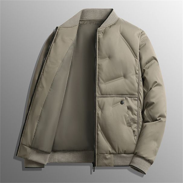 2026 High Quality Fashion Wintercoat Cotton-Padded Clothes Men Stand Collar Splicing Long Sleeve Casual Thicken Keep Warm Zipper Jacket M-8XL_viptrois.com
