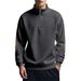 2027 Fashion European-USA Style Outerwear Youth/Men Polyester Stand Collar Half Zipper Splicing Long Sleeve Casual Thick Sweatshirts_viptrois.com