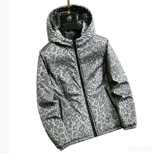 Fashion European-USA Style Luxury Wintercoat Men Leopard Print Camouflage Long Sleeve Casual Keep Warm Zipper Hooded Cotton-Padded Jacket M-7XL_viptrois.com