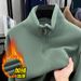 European And American New Popular 500g Double-sided Fleece Stand-up Collar Half-zipper Long-sleeved Men's Autumn And Winter Fleece Warm Casual Sweatsh_viptrois.com