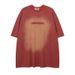 VK Men's Clothing | Summer Heavyweight Fashion Brand Retro English Words Men's T-shirt Retro Distressed Loose Short Sleeve T-shirt Men/Women_viptrois.com