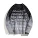 Gradient Colored Sweater, Loose And Personalized Mink Fur Round Neck, Couple's Knitted Sweater_viptrois.com