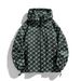 Unisex Windproof Letter-Print Jacket - Oversized Streetwear Coat With Detachable Hood_viptrois.com