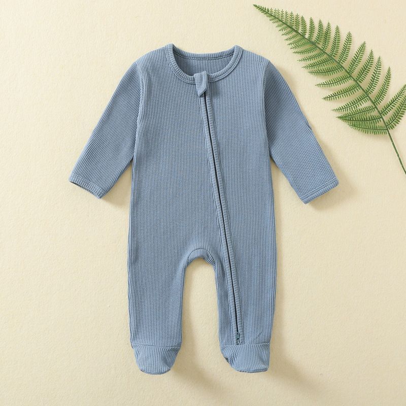 Kids' Clothing Baby Jumpsuit Autumn And Winter Baby Crawling Clothes Long Sleeved Zipper Crawling Clothes Newborn Clothes Fart Clothes Baby Pajamas_viptrois.com