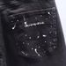 Men's Ink Splatter Embroidery Denim Shorts Summer Fashion High End American Trendy Straight Leg Stretch Five Point Pants_viptrois.com
