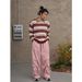 Monochrome Man- Autumn Winter New Long Sleeve Knitwear Men's Retro Striped Contrast Color POLO Shirt Turn-Down Collar Business Trendy_viptrois.com