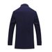 Loom Loom Cross-Border European And American Size Supply Men's Color-Block Woolen Stand Coat Thickened Scarf Collar Jacket_viptrois.com
