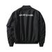 Men's MA1 Flight Jacket - Streetwear Bomber Coat With Loose Fit & Urban Style - Black Letter Print - Sizes M To XXXXL_viptrois.com