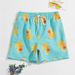 Men's Fun Printed Fashion Boxer Swim Trunks Loose Short Casual Beach Pants Hot Spring Shorts_viptrois.com