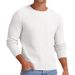 Minimalist Crewneck Sweater – Solid Color Casual Knit Pullover For Men (8 Colors, S-XXXL)_viptrois.com