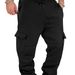 Men's Fleece-Lined Cargo Jogger Pants - Relaxed Fit, Multi-Pocket, Drawstring Waist, Winter Casual & Sporty_viptrois.com