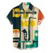 Men's Clothing Summer New Fashion Personality Print Short Sleeved Holiday Beach Shirt_viptrois.com