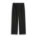 Men's High-Street Straight-Leg Trousers – Polyester Wide-Fit Pants For Casual & Smart Looks (100% Polyester, Non-Stretch)_viptrois.com