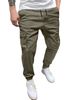 Men's Clothing Men's Overalls Trousers Casual Business Thin Solid Color Multi Pocket Overalls Sports Leggings_viptrois.com