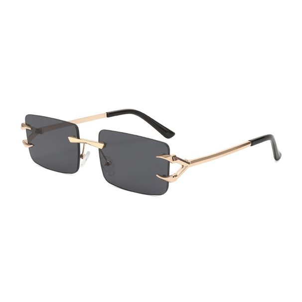 Men's Sunglasses New Trimmed Frameless Glasses Characteristic Devil Claw Frame Sunglasses Fashionable And Colorful Eye Catching Sunshade Sunglasses_viptrois.com