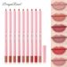 Waterproof Matte Lip Liner Pencil In Brownish-Pink Shade - Long-Lasting, Plumping & Foaming Formula For Precise Lip Contouring_viptrois.com