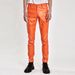 Men's Clothing Spring And Summer Thin Youth Leather Pants Men's Elastic Slim Fashion Color White Bar Net Red Leather Pants Men_viptrois.com