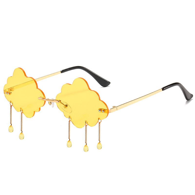 Frameless Cloud Sunglasses - Punk Personality Shades (Funny Party Fashion Glasses)_viptrois.com