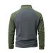 Men's Clothing Foreign Trade High Collar Fleece Jacket Men's Polar Fleece Sweater Autumn And Winter Color Matching Flannel Pullover Casual Jacket_viptrois.com