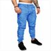 Men's Casual Cargo Pants With Multi-Pockets & Elastic Cuffs - High Elastic Cotton Blend Fabric For Comfort & Mobility (Available In 10 Colors)_viptrois.com