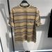 Men's Clothing Summer Retro Striped Shirt Loose Simple Half Sleeve_viptrois.com