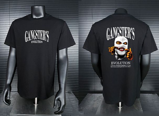 Printed Short Sleeve Leisure T-Shirt For Men Standard Edition, Daily Base Wear_viptrois.com