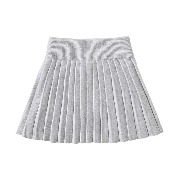 Toddler Girls’ High-Waisted Cotton Pleated Skirt – Soft A-Line For Play & School (80cm-120cm, 4 Colors)_viptrois.com