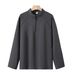 Pure Pure 320g Half-Zip For Men In Stock Wholesale Disan Cotton Breathable Loose Patchwork Stand Collar Sweatshirt_viptrois.com