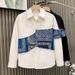 Men's Clothing Fashion Brand Spring And Autumn Patchwork Printed Shirts For Men Trendy High End Niche Handsome Personality Shirts Men's Shirts_viptrois.com