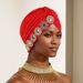 New Fashion Pleated Watermelon Hat With Round Diamonds On The Side Of The Head Indian Hat Turban Hat_viptrois.com
