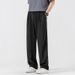 Men's Clothing Casual Trousers With Drape Men's Trousers Loose Straight Long Trousers_viptrois.com